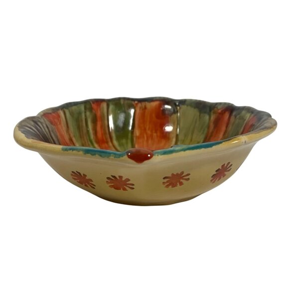 Italica Ars Pottery Hand-Painted Fish-Shaped Bowl 6" Made In Italy - Picture 4 of 9